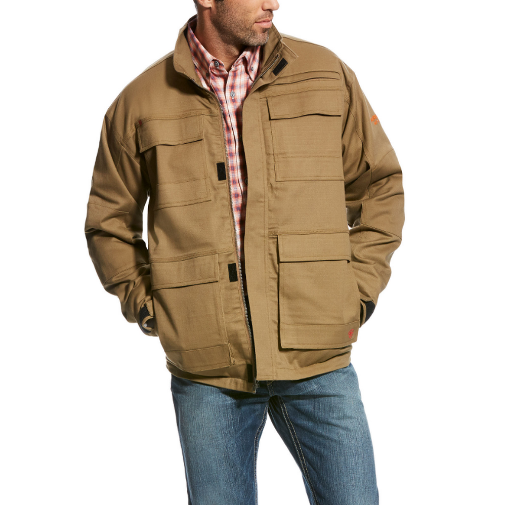 Men's FR Stretch Canvas Fleece Lined Jacket | Ariat 10023995