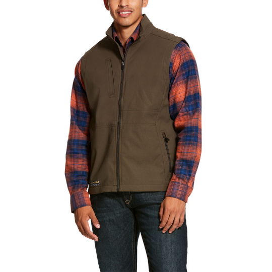 ariat rebar canvas softshell vest