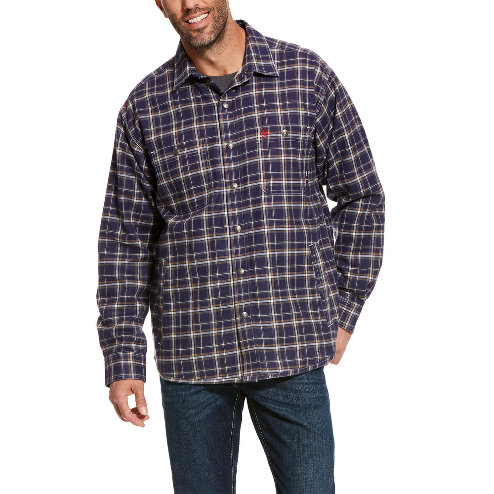 Westport Lifestyle Firepit Flannel Hoodie Shirt Jacket - Westport