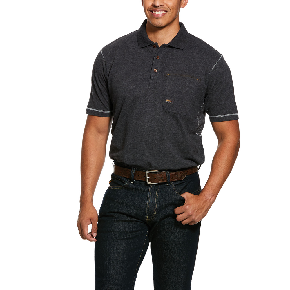 Men's Rebar Workman Short Sleeve Polo Shirt | Ariat 10030303