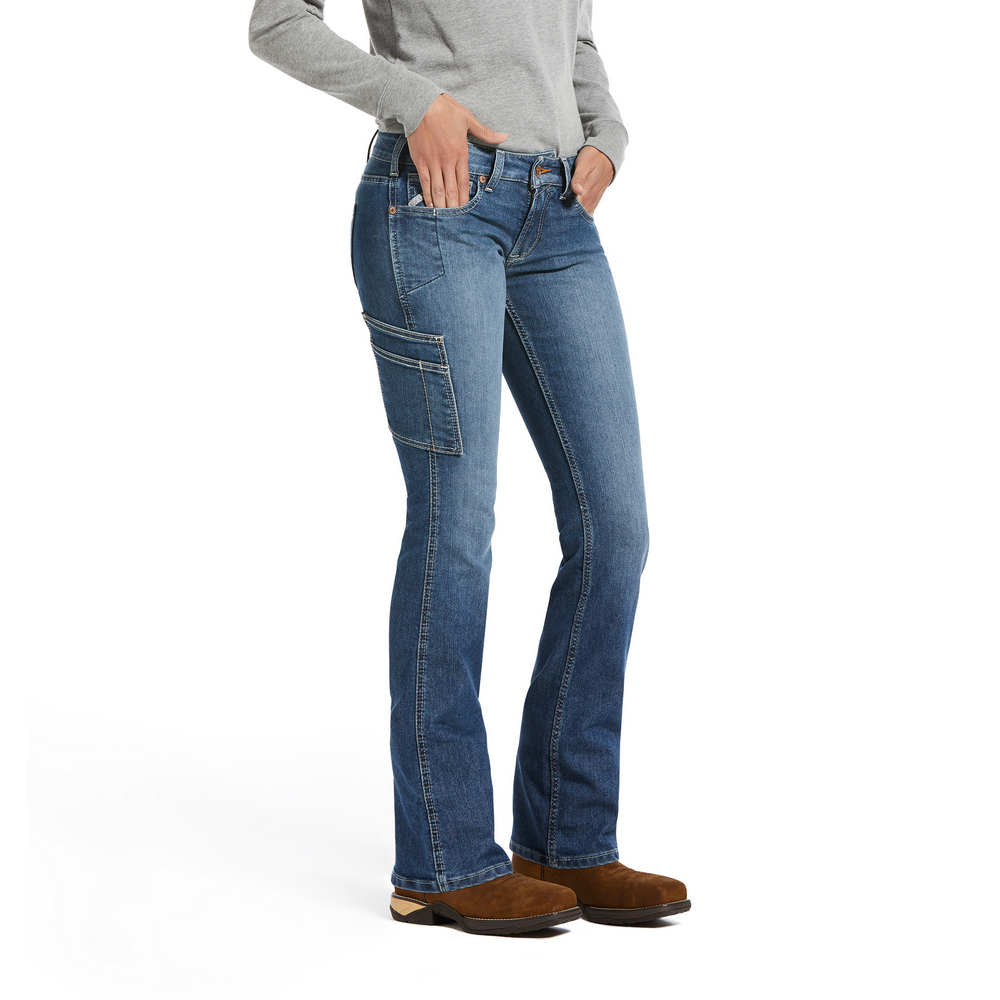 rebar durastretch riveter boot cut jean