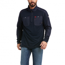 FR HYBRID 1/4 ZIP LONG-SLEEVE WORK SHIRT