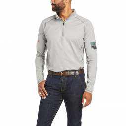 FR COMBAT STRETCH 1/4 ZIP LONG-SLEEVE WORK SHIRT