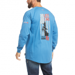 FR AIR LIFE ON THE LINE GRAPHIC LONG-SLEEVE TOP