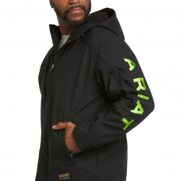 REBAR STRETCH CANVAS SOFTSHELL LOGO JACKET