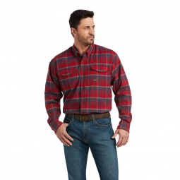 REBAR FLANNEL DURASTRETCH LONG-SLEEVE WORK SHIRT