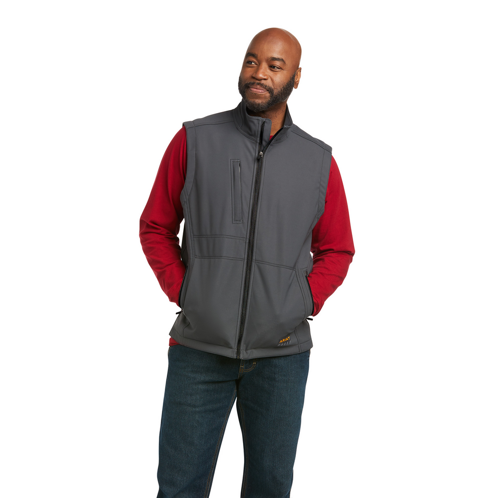 Men's Rebar Stretch Canvas Softshell Vest | Ariat 10037634