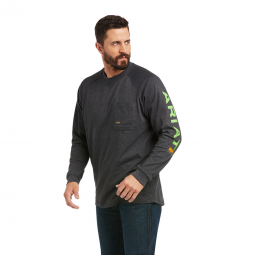 REBAR COTTON-STRONG GRAPHIC LONG-SLEEVE SHIRT