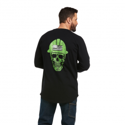 REBAR COTTON-STRONG ROUGHNECK GRAPHIC LONG-SLEEVE T-SHIRT