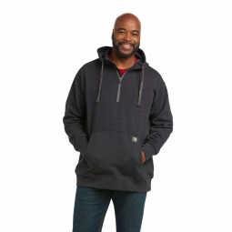 REBAR WORKMAN 1/4 ZIP HOODED SWEATSHIRT