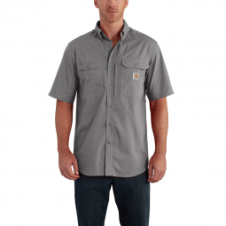 Carhartt Rugged Flex Rigby Long Sleeve Work Shirt - Gravel — Dave's New York