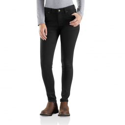 Carhartt Women's Size Slim Fit Crawford Pant, Black, 10 Tall