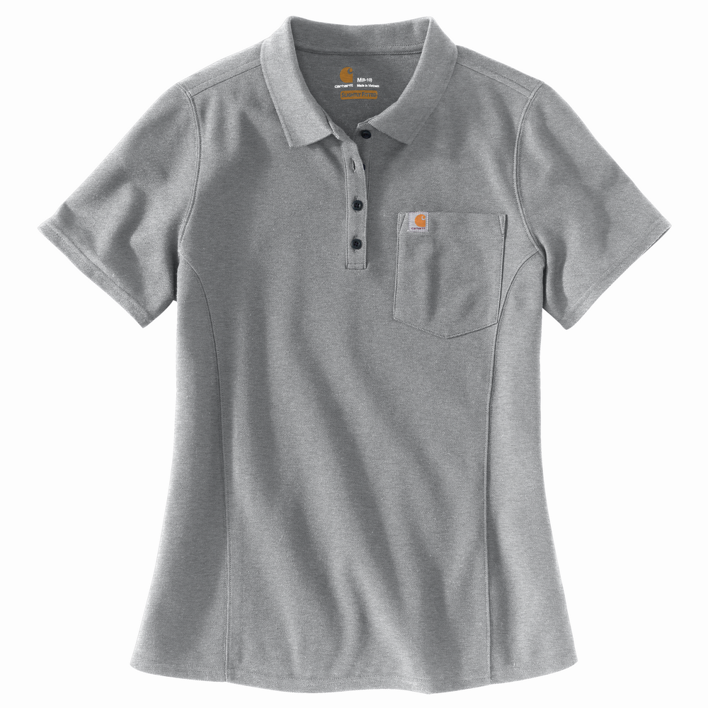 Download Women's Relaxed Fit Short Sleeve Polo | Carhartt 104229