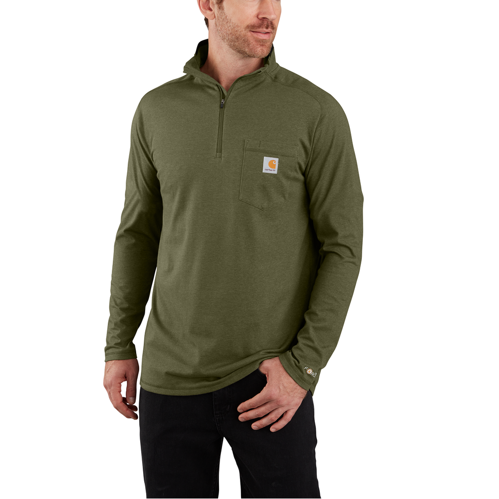 Men's Force Long Sleeve 1/4 Zip T-Shirt | Carhartt 104255