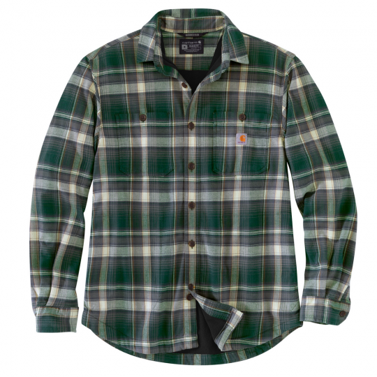 Carhartt Men's Rugged Flex Relaxed Fit Canvas Flannel-Lined