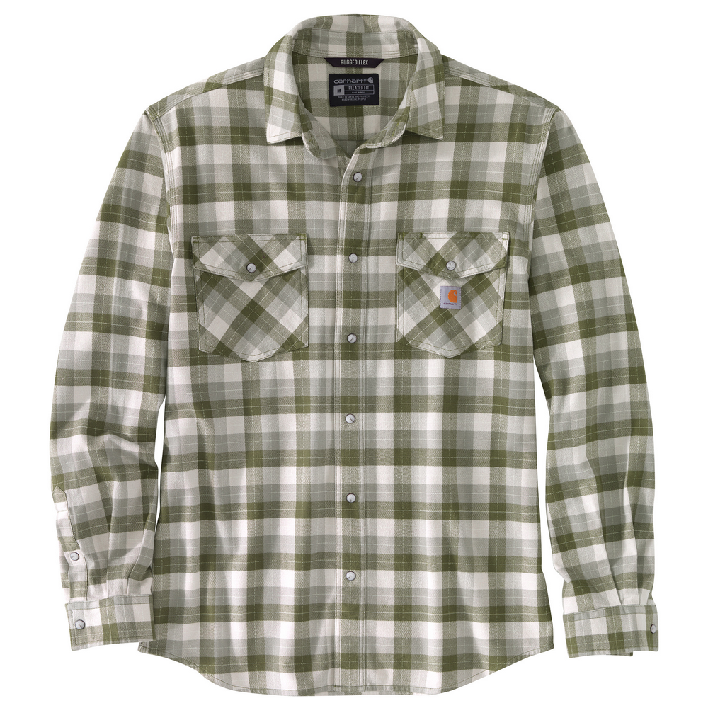 Men's Rugged Flex Long-Sleeve Plaid Shirt | Carhartt 104914
