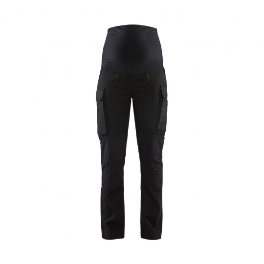 Recycled maternity cigarette trousers, length 27.5 black La