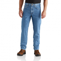 STRAIGHT FIT TAPERED LEG JEAN