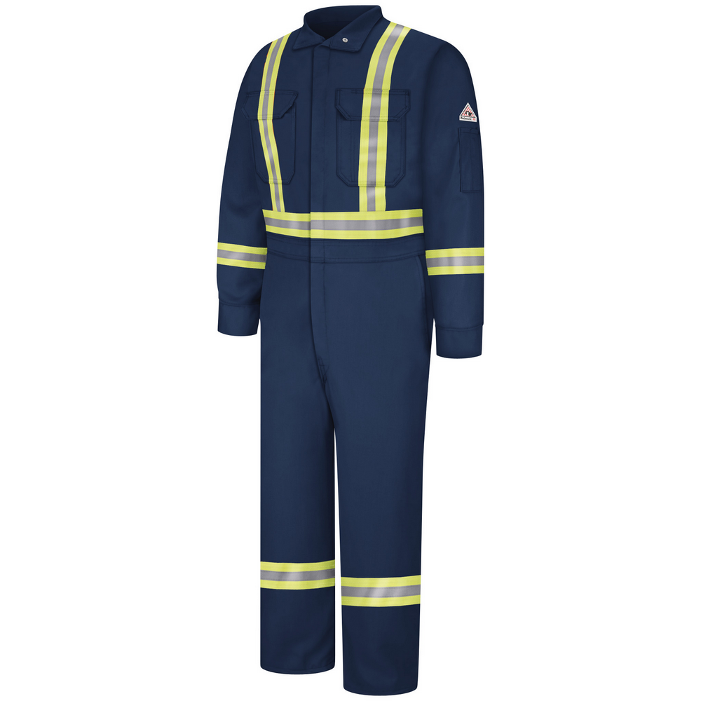 Men's FR Premium Reflective Trim Coverall | Bulwark CLBC