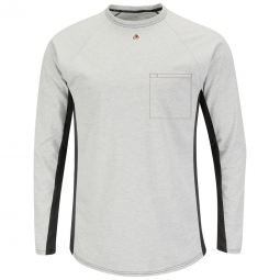 FR LONG SLEEVE BASELAYER WITH MESH GUSSET AND POCKET