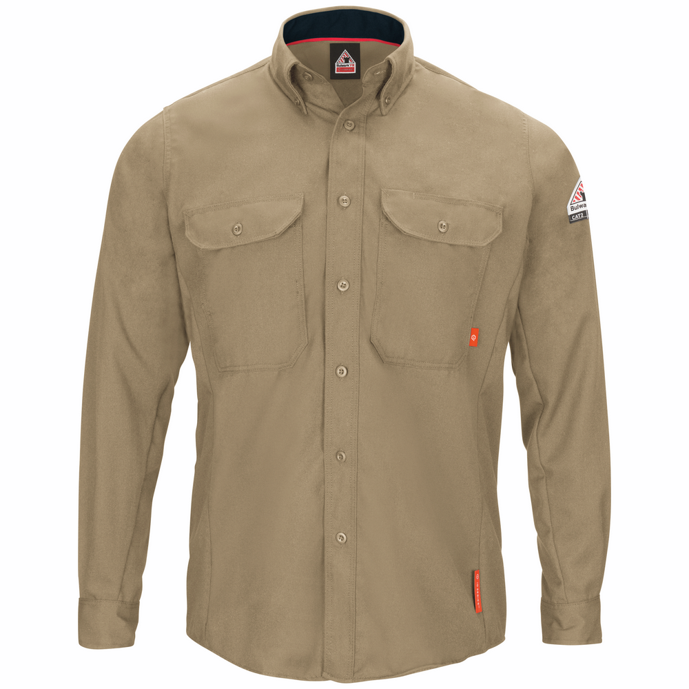Men's FR iQ Series Long Sleeve Woven Shirt | Bulwark QS52