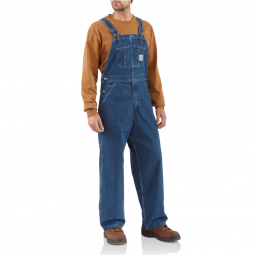 Navy Blue Lightweight & Durable Dungaree Workwear with Adjustable Concealed Button Fly Army And Workwear Bib and Brace Coverall for Men 
