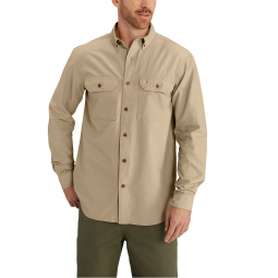 Carhartt Twill Long Sleeve Work Shirt Button Front S224, $24, .com