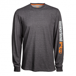 BASE PLATE BLENDED LONG SLEEVE T-SHIRT WITH LOGO