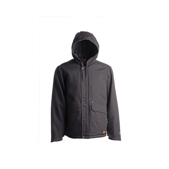 Timberland Pro Gritman Canvas Lined Hooded Jacket, Men's Jet Black